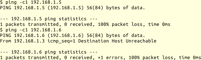 PING-Test im localen Netz